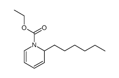 ethyl 2-hexylpyridine-1(2H)-carboxylate结构式