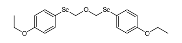 1-ethoxy-4-[(4-ethoxyphenyl)selanylmethoxymethylselanyl]benzene Structure