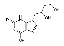 2-amino-9-(2,4-dihydroxybutyl)-3H-purin-6-one结构式