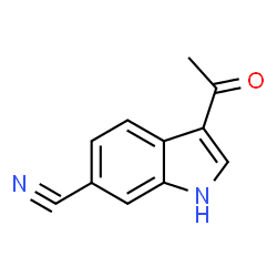 3-Acetyl-1H-indole-6-carbonitrile structure