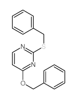 Pyrimidine, 4-(phenylmethoxy)-2-[(phenylmethyl)thio]- picture