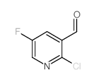 2-氯-5-氟吡啶-3-甲醛结构式