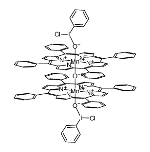 [ClMn(meso-tetraphenylporphinato)(OIPh)]2O结构式