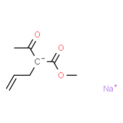 methyl 2-acetylpent-4-enoate, sodium salt Structure