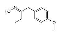 1-(4-methoxy-phenyl)-butan-2-one oxime结构式