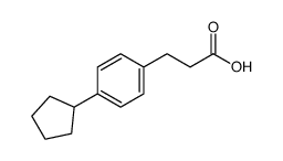 3-(4-cyclopentyl-phenyl)-propionic acid Structure