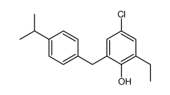 4-chloro-2-ethyl-6-[(4-propan-2-ylphenyl)methyl]phenol Structure