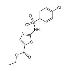 2-(4-chloro-benzenesulfonylamino)-thiazole-5-carboxylic acid ethyl ester Structure