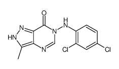 6-(2,4-dichloroanilino)-3-methyl-2H-pyrazolo[4,3-d]pyrimidin-7-one结构式