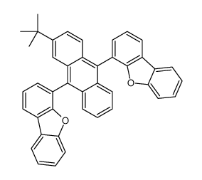 4-(2-tert-butyl-10-dibenzofuran-4-ylanthracen-9-yl)dibenzofuran结构式