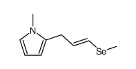 1-Methyl-2-((E)-3-methylselanyl-allyl)-1H-pyrrole Structure