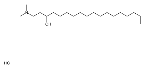 1-(dimethylamino)octadecan-3-ol,hydrochloride Structure