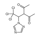 3-[2,2,2-trichloro-1-(1,2,4-triazol-1-yl)ethyl]pentane-2,4-dione结构式