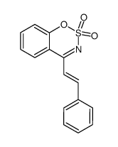 4-styryl-1,2,3-benzoxathiazine 2,2-dioxide结构式