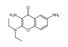 3,6-diamino-2-(diethylamino)chromen-4-one Structure