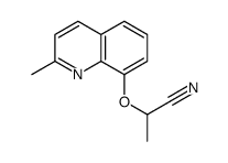 2-(2-methylquinolin-8-yl)oxypropanenitrile Structure