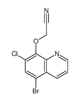 2-(5-bromo-7-chloroquinolin-8-yl)oxyacetonitrile Structure