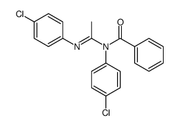 N-(4-chlorophenyl)-N-[N-(4-chlorophenyl)-C-methylcarbonimidoyl]benzamide Structure