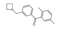 3'-AZETIDINOMETHYL-2,5-DIMETHYLBENZOPHENONE Structure