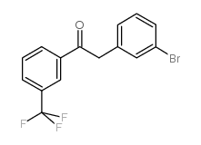 2-(3-BROMOPHENYL)-3'-TRIFLUOROMETHYLACETOPHENONE结构式