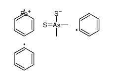 dimethyl-sulfanylidene-triphenylplumbylsulfanyl-λ5-arsane Structure