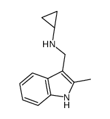 Cyclopropyl-(2-methyl-1H-indol-3-ylmethyl)-amine Structure