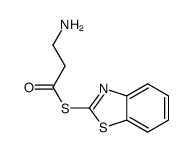 S-(1,3-benzothiazol-2-yl) 3-aminopropanethioate结构式