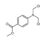 methyl 4-[bis(chloromethyl)amino]benzoate结构式