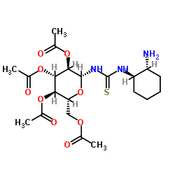 N-[(1R,2R)-2-氨基环己基]-N''-(2,3,4,6-四-O-乙酰基-β-D-吡喃葡萄糖基)硫脲图片