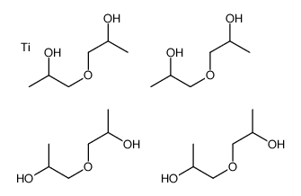 bis[[1,1'-oxybis[propan-2-olato]](1-)-O1,O2]bis[[1,1'-oxybis[propan-2-olato]](1-)-O2]titanium结构式