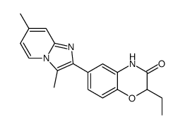 6-(3,7-Dimethylimidazo[1,2-a]pyridin-2-yl)-2-ethyl-3-oxo-3,4-dihydro-2H-1,4-benzoxazine Structure