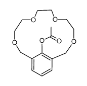 2-acetoxy-1,3-xylyl-15-crown-4 Structure