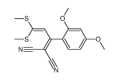 2-[1-(2,4-Dimethoxy-phenyl)-3,3-bis-methylsulfanyl-allylidene]-malononitrile Structure