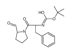 tert-butyl N-[(2S)-1-[(2S)-2-formylpyrrolidin-1-yl]-1-oxo-3-phenylpropan-2-yl]carbamate Structure