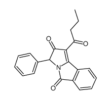 1-butyryl-3-phenyl-pyrrolo[2,1-a]isoindole-2,5-dione结构式