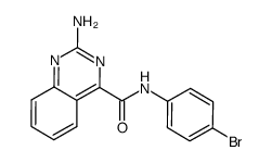 2-aminoquinazoline-4-carboxy-(4-bromophenyl)amide Structure