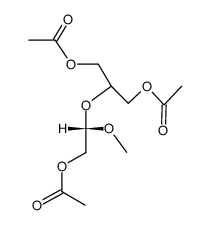 (S)-1,3-diacetoxy-2-(2-acetoxy-1-methoxy-ethoxy)-propane结构式