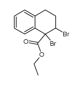 1,2-dibromo-1,2,3,4-tetrahydro-[1]naphthoic acid ethyl ester Structure