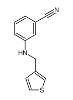 3-[(3-thienylmethyl)amino]benzonitrile Structure