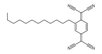 2-[4-(dicyanomethylidene)-3-dodecylcyclohexa-2,5-dien-1-ylidene]propanedinitrile结构式