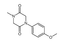 1-(4-methoxyphenyl)-4-methylpiperazine-2,5-dione Structure