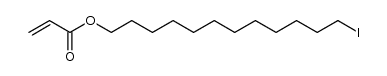 12-iodododecyl acrylate Structure