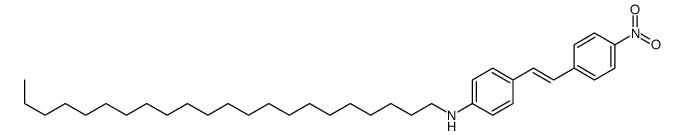 N-docosyl-4-[2-(4-nitrophenyl)ethenyl]aniline Structure