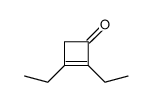 2,3-diethylcyclobut-2-en-1-one Structure