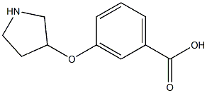 3-(吡咯烷-3-氧基)苯甲酸结构式