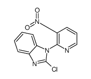 2-Chloro-1-(3-nitro-pyridin-2-yl)-1H-benzoimidazole Structure