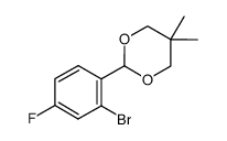 2-(2-bromo-4-fluorophenyl)-5,5-dimethyl-1,3-dioxane结构式