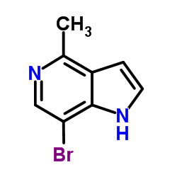 3-Bromo-5-azaindole-4-carboxylic acid Methyl ester Structure