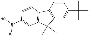 (7-(tert-butyl)-9,9-dimethyl-9H-fluoren-2-yl)boronic acid Structure