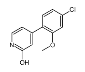 4-(4-chloro-2-methoxyphenyl)-1H-pyridin-2-one Structure